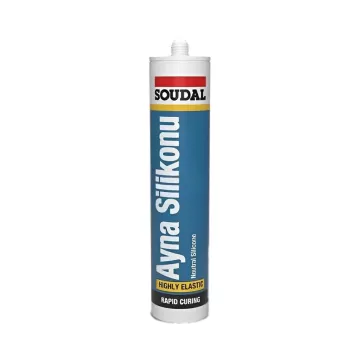 Şeffaf Soudal Silirub Ayna Silikonu 280 ML (24 lu Koli)